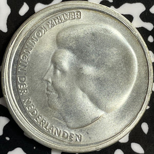 2002 Netherlands 10 Euros Lot#D8722 Large Silver Coin! High Grade! Beautiful!