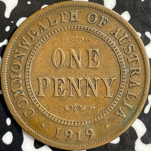 1919 Australia 1 Penny Lot#D8669 No Dots
