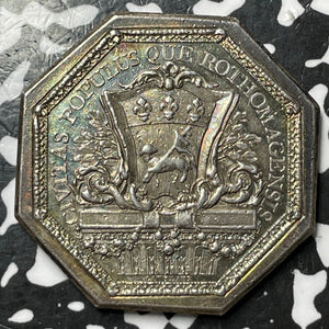 1779 France Rouen Jeton Lot#JM6867 Silver! 34mm
