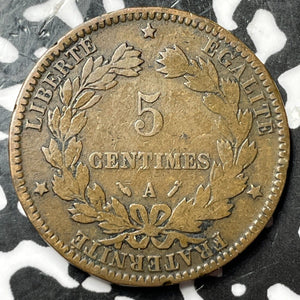 1896-A France 5 Centimes Lot#D8375