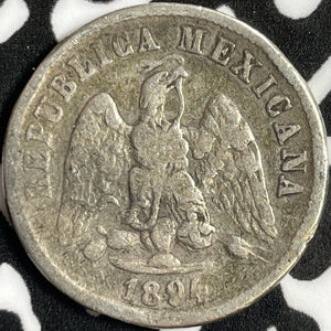 1894-Do D Mexico 10 Centavos Lot#D8831 Silver!