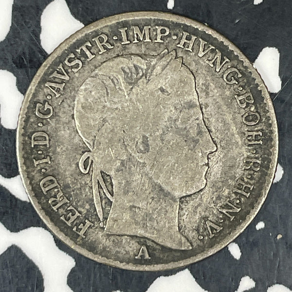 1847 Austria 5 Kreuzer Lot#C8665 - Boardwalk Numismatics