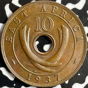 1937-H East Africa 10 Cents Lot#D8649 High Grade! Beautiful!