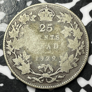 1922 Canada 25 Cents Lot#D7800 Silver!
