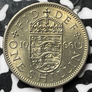 1966 Great Britain 1 Shilling Lot#D8387 High Grade! Beautiful!