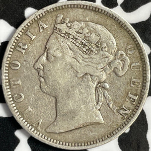 1894 British Honduras 25 Cents Lot#D8788 Silver! Scarce!