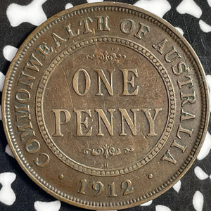1912-H Australia 1 Penny Lot#D8661