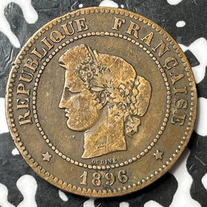 1896-A France 5 Centimes Lot#D8374