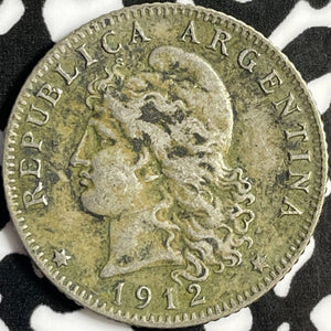 1912 Argentina 20 Centavos Lot#D8618