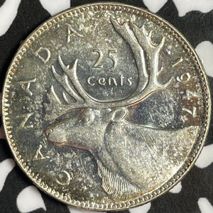 1947 Canada 25 Cents Lot#D8056 Silver! High Grade! Beautiful!