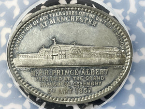 1857 G.B. Manchester Exhibition Of Art Treasures Oval Medal NGC MS61 Lot#GV7139