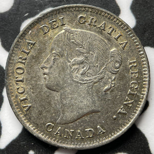 1901 Canada 5 Cents Lot#JM6977 Silver! Nice!