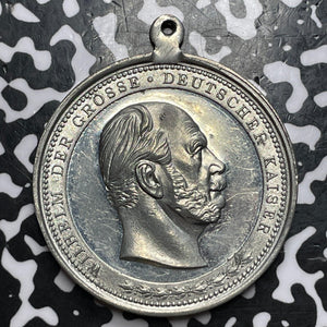 1897 Germany Berlin 100th Birthday Wilhelm I Medalet Lot#D7154 39mm