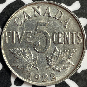 1922 Canada 5 Cents Lot#D8090 Nice!
