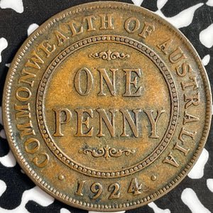 1924 Australia 1 Penny Lot#D8644