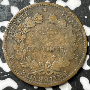 1873-A France 5 Centimes Lot#D8372