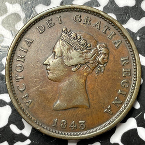 1843 New Brunswick 1 Penny Token Lot#D7539