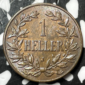 1908-J German East Africa 1 Heller Lot#D7464 High Grade! Beautiful!