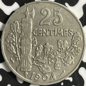 1904 France 25 Centimes Lot#D8182