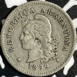 1899 Argentina 10 Centavos Lot#D8629