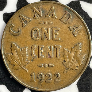 1922 Canada Small Cent Lot#D8981 Key Date!