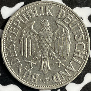 1958-G West Germany 1 Mark Lot#D8767 Key Date!