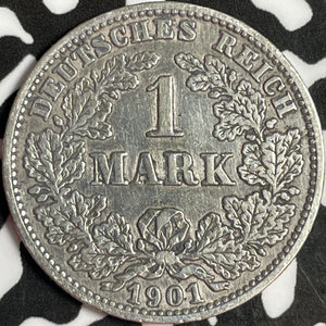 1901-E Germany 1 Mark Lot#D8065 Silver! Better Date