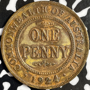 1924 Australia 1 Penny Lot#D8646