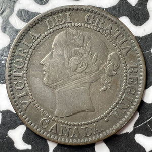 1858 Canada Large Cent Lot#JM6989 Key Date, Obverse Scratch