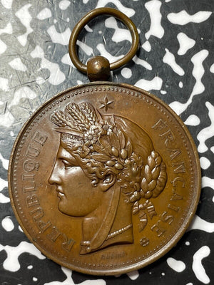 1880 France Sceaux Singing Teaching Award Medal Lot#D7161 42mm