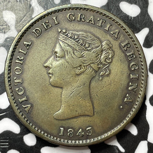 1843 New Brunswick 1/2 Penny Half Penny Lot#D7537
