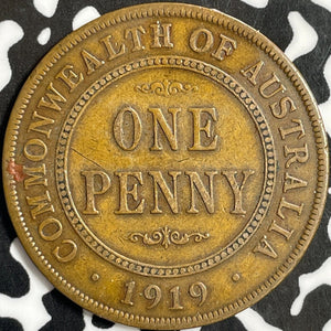 1919 Australia 1 Penny Lot#D8668 No Dots