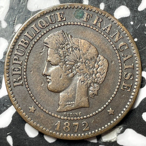 1872-K France 5 Centimes Lot#D8376