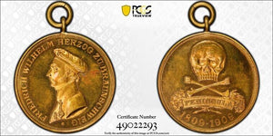 1909 Germany Brunswick Peninsula War 100th Ann. Brass Medal PCGS MS63 Lot#GV7175