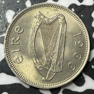 1966 Ireland 1 Shilling Lot#D7661 High Grade! Beautiful!