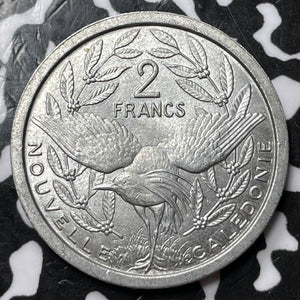 1949 New Caledonia 2 Francs Lot#D8409 High Grade! Beautiful!