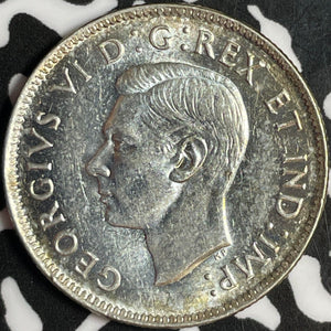 1947 Canada 25 Cents Lot#D8056 Silver! High Grade! Beautiful!