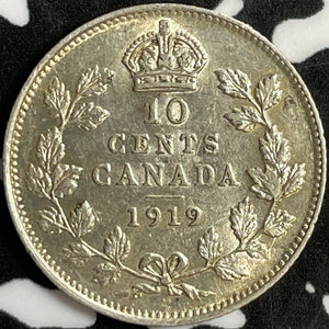 1919 Canada 10 Cents Lot#D8974 Silver! Nice!