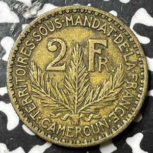 1924 Cameroon 2 Francs Lot#D8035