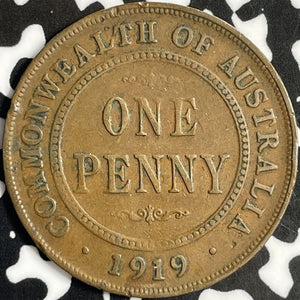 1919 Australia 1 Penny Lot#D8671 Dot Below
