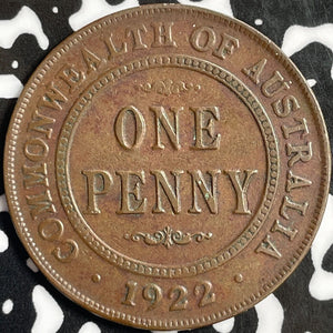 1922 Australia 1 Penny Lot#D8681