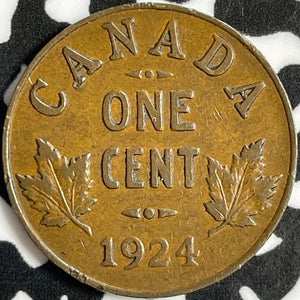 1924 Canada Small Cent Lot#D8845 Key Date!