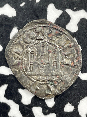 (1295-1312) Spain Castile & Leon Ferdinand IV Pepion Lot#M2472 Silver!