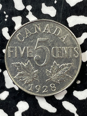 1928 Canada 5 Cents Lot#M2710 High Grade! Beautiful!