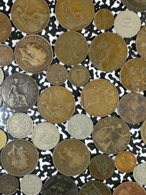Bulk Lot Of 100x Assorted World Coins 100 Years Or Older Lot#B1447 Mixed Grade