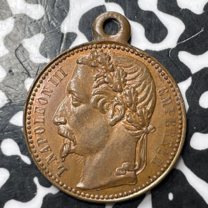 1852 France Napoleon III Election Medalet Lot#D3852 25mm