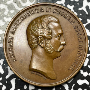 1864 Finland Alexander II/Memory Of Finnish Seym Medal Lot#OV1095 Diakov-725.1