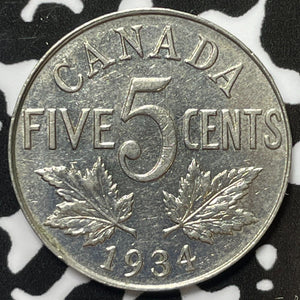 1934 Canada 5 Cents Lot#M4513 Nice!
