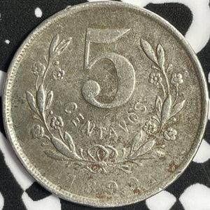 1899 Nicaragua 5 Centavos Lot#D1101