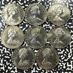 1980 Gibraltar 1 Crown (8 Available) High Grade! Beautiful! (1 Coin Only)